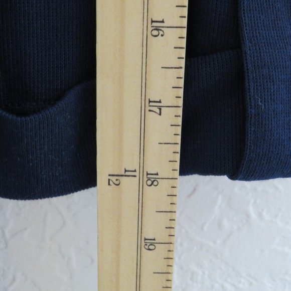 Always Indigo* Women's Long Tabbed Sleeve Boat Neck Scarf Cardigan/Blouse~ Large - Picture 10 of 11